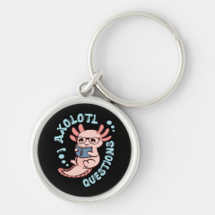 Porte-clés Je me pose des questions sur l'Axolotl