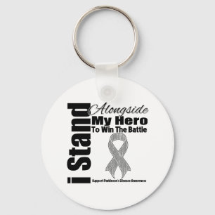 Porte-clés Je me tiens à côté de mon :maladie de Parkinson