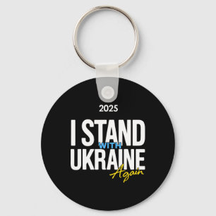 Porte-clés Je me tiens avec l'Ukraine 2025 Chemises Drapeau u
