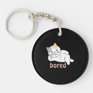 Porte-clés Je m'ennuie joli chaton animal mignon