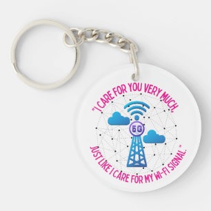 PORTE-CLÉS JE M'OCCUPE DE MON SIGNAL WIFI