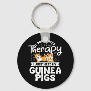 Porte-clés Je n'ai pas besoin Thérapie Guinée Pig Cavy Rodden