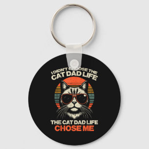 Porte-clés Je n'ai pas choisi la vie de papa chat, c'est la v