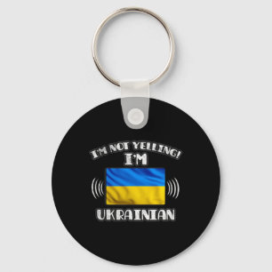 Porte-clés Je ne crie pas, je suis ukrainien T-shirt
