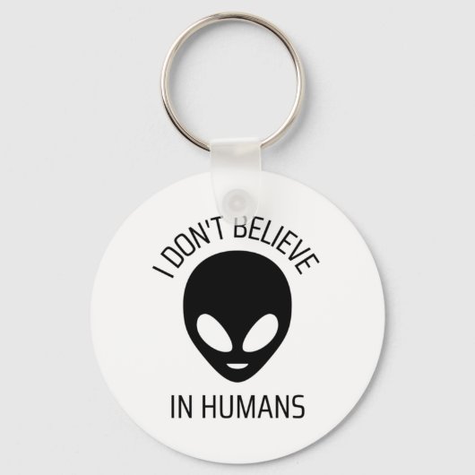Porte-clés Je ne crois pas aux humains (Recto)