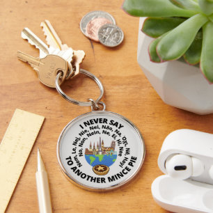 Porte-clés Je Ne Dis Jamais Non... Vers une autre tarte
