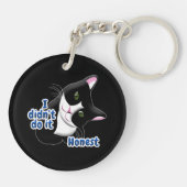 Porte-clés Je ne l'ai pas fait Chat (Dos)