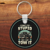 Porte-clés Je ne peux pas réparer stupide mais je peux le rem (Recto)