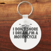 Porte-clés Je ne ronfle pas Je rêve d'être une moto (Recto)