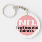 Porte-clés Je ne sais pas ce qu'est ce rocher (rose) (Devant)