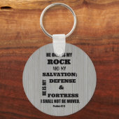 Porte-clés Je ne serai pas Moved Bible Verse (Recto)