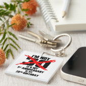 Porte-clés Je ne suis pas 30 (Devant Droit)