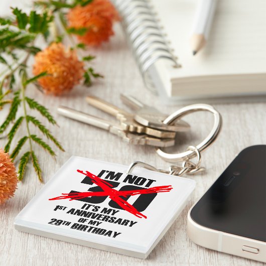 Porte-clés Je ne suis pas 30