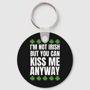 Porte-clés Je ne suis pas Irlandais Embrassez-moi quand même
