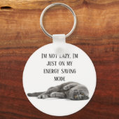 Porte-clés je ne suis pas paresseux+paresseux (Recto)