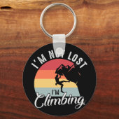 Porte-clés Je ne suis pas perdu Je suis juste Escalade Pad So (Recto)