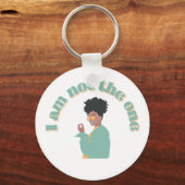 Porte-clés Je Ne Suis Pas Sur Le (Recto)