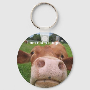 Porte-clés Je ne suis pas un burger.