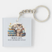 Porte-clés Je ne suis pas un chat mignon (Dos)