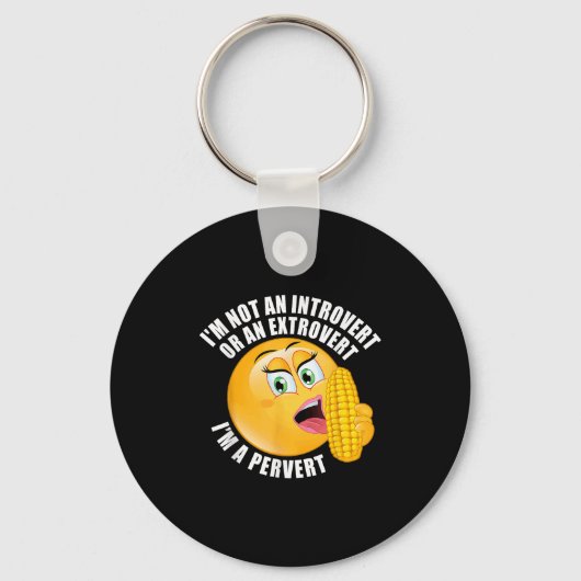 Porte-clés Je ne suis pas un initié ou un extraverti Je suis (Recto)