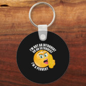 Porte-clés Je ne suis pas un initié ou un extraverti Je suis (Recto)