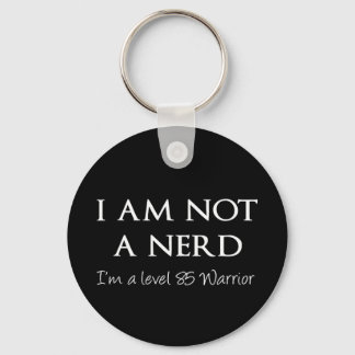 Porte-clés Je ne suis pas un nerd, je suis un guerrier de niv