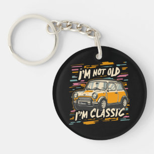 Porte-clés Je ne suis pas vieux Je suis classique