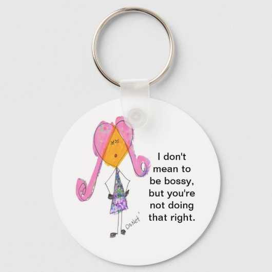 Porte-clés Je ne veux pas être autoritaire (Recto)