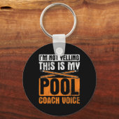 Porte-clés Je Ne Yelling Pool Coach Voice Cue Pool Billard (Recto)