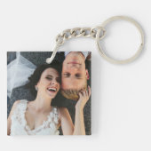 Porte-clés Je nous aime Couples Photo personnalisée (Dos)