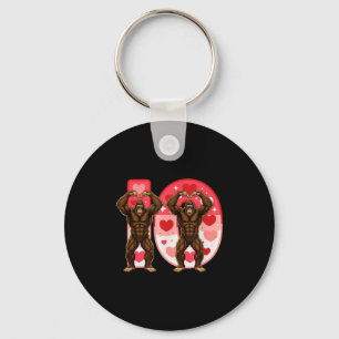 Porte-clés Je-o Couples Correspondant Drôle Bigfoot En V Midw