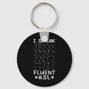Porte-clés Je parle couramment ASL - langue des signes Sensib