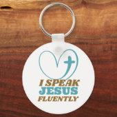 Porte-clés Je Parle Jésus Fluidement (Recto)