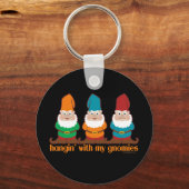 Porte-clés Je Passe Avec Mes Gnomies Bleues (Recto)