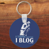 Porte-clés Je Pense, Donc Je Blog (Recto)