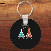 Porte-clés Je pense que vous réagissez trop - Drôle Chimie Ne (Recto)