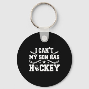 Porte-clés Je peux #39 ; mon fils a le hockey de patinage sur