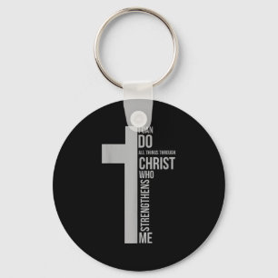 Porte-clés Je peux faire toutes choses par Christ qui me fort