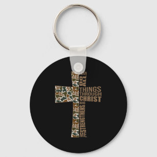 Porte-clés Je peux faire toutes choses par Christ qui me fort