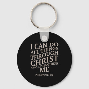Porte-clés Je Peux Faire Toutes Les Choses Par Le Christ Est