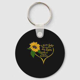 Porte-clés Je Porte De L'Or Pour Ma Soeur Maternelle De Cance