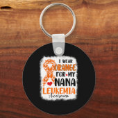 Porte-clés Je Porte De L'Orange Pour Mon Mois De Sensibilisat (Recto)