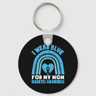 Porte-clés Je Porte Du Bleu Pour Ma Mère Sensibilisation Au D