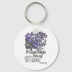 Porte-clés Je Porte Du Purple Pour Ma Mère Heimers _1