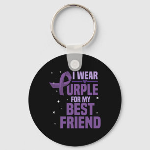 Porte-clés Je Porte Du Purple Pour Mes Meilleurs Amis Des Lau
