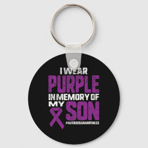 Porte-clés Je Porte Du Purpleen Dans Le Ribbo De Sensibilisat