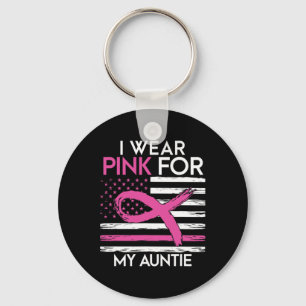 Porte-clés Je Porte Du Rose Pour La Sensibilisation Au Cancer