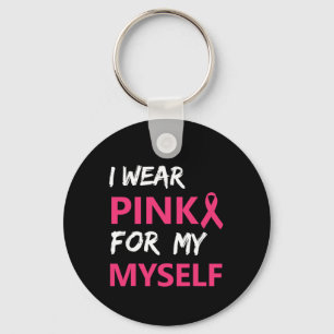 Porte-clés Je Porte Du Rose Pour Ma Sensibilisation Au Cancer