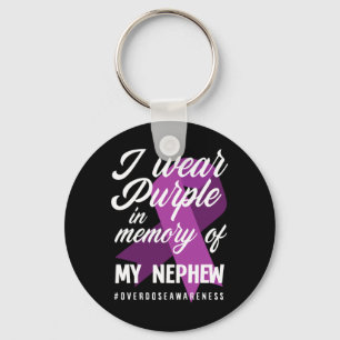 Porte-clés Je Porte Du Violet En Mémoire De Mon Surdose Nephe