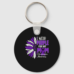 Porte-clés Je Porte Du Violet Pour Ma Maman Fibromyalgie Sens